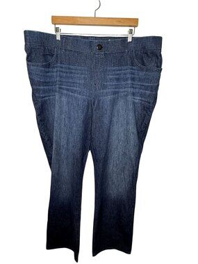Betabrand 3X Long Dark Wash Stretch Jeans Plus Size